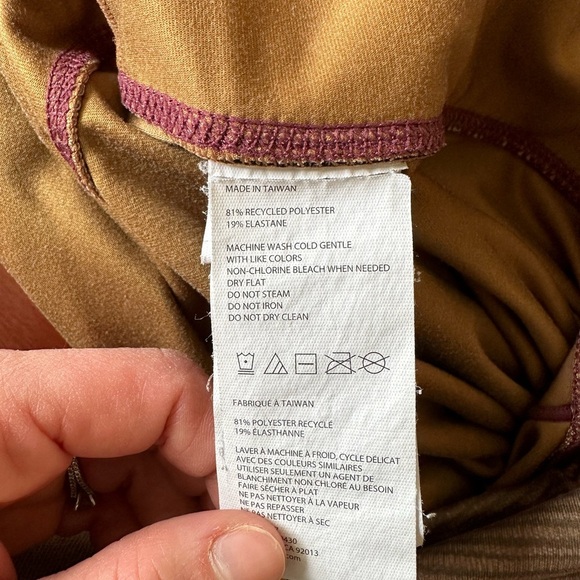 Prana kimble printed 7/8 leggings in womens L high rise yoga lightweight - Picture 9 of 10